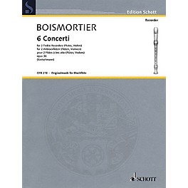 Schott 6 Concerti, Op. 38 Woodwind Ensemble Series Softcover  by Johann Bodin de Boismortier