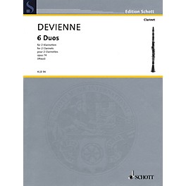 Schott 6 Duos, Op. 74 (for 2 Clarinets - Performance Score) Woodwind Ensemble Series Softcover