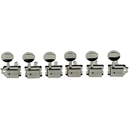 Kluson 6-In-Line Supreme Series Oval Metal Tuning Machines With Staggered Posts