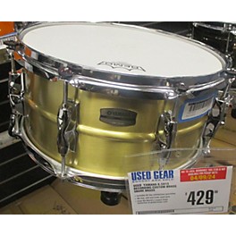 Used Yamaha 6.5X13 Recording Custom Brass Snare Drum