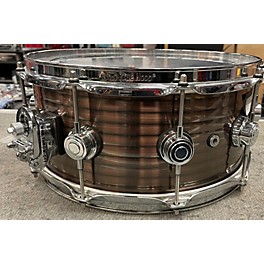 Used DW 6.5X14 Collector's Steel Copper Ribbed Drum
