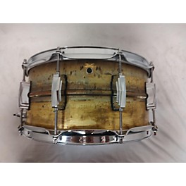 Used Ludwig 6.5X14 Raw Brass Drum
