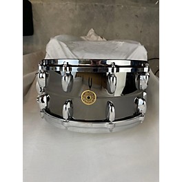 Used Gretsch Drums 6.5X14 USA Black Nickel Over Bell Brass Drum