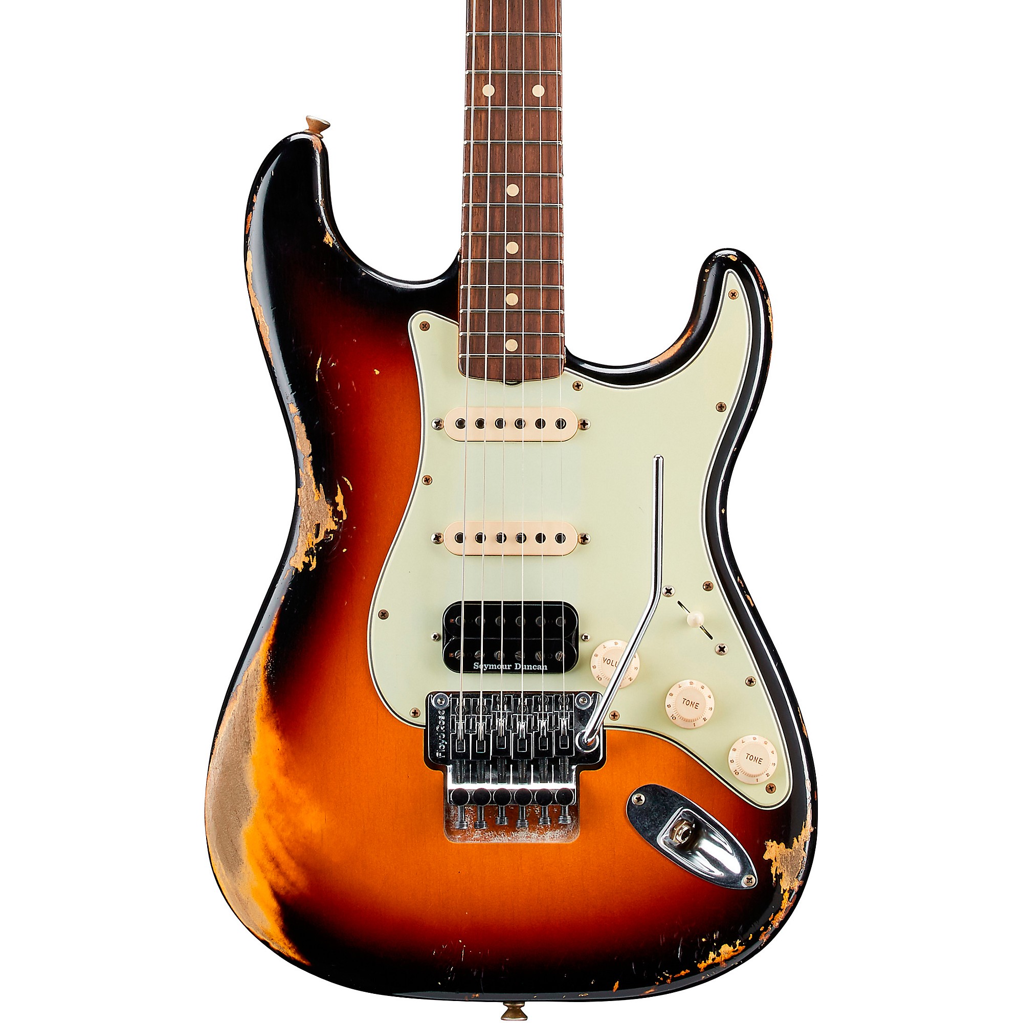 Fender Custom Shop 60 Stratocaster Hss Floyd Rose Heavy Relic Rosewood Fingerboard Electric 2422