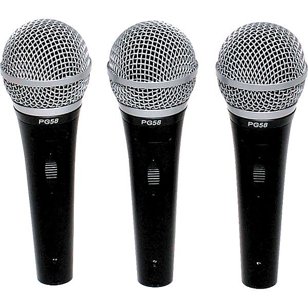 Shure PG58 6-Pack Mic and Stand Kit | Guitar Center