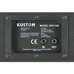 Open Box Kustom PA KPC10M 10" Monitor Speaker Cabinet with Horn Level 1