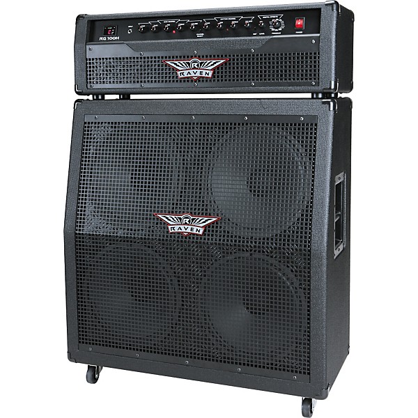 Open Box Raven RG412 4x12 Mono Guitar Speaker Cabinet Level 1 Black