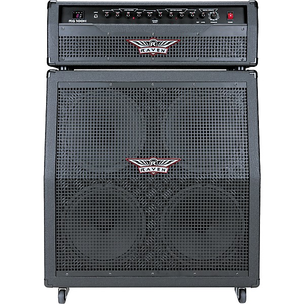 Open Box Raven RG412 4x12 Mono Guitar Speaker Cabinet Level 1 Black