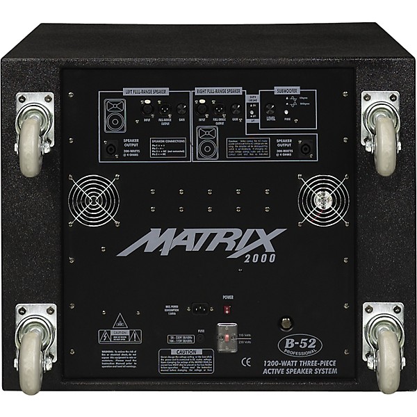B-52 Matrix 2000 Speaker Sound System