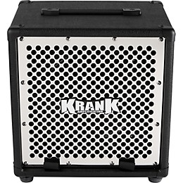Open Box Krank Rev Jr 1x12 Guitar Extension Cabinet Straight Level 1 Black Chrome Grill