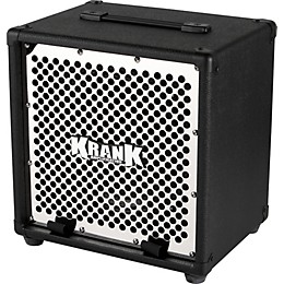 Open Box Krank Rev Jr 1x12 Guitar Extension Cabinet Straight Level 1 Black Chrome Grill