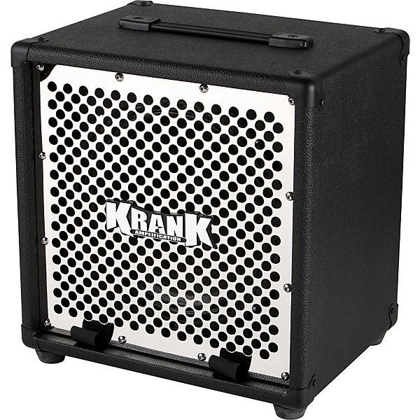 Open Box Krank Rev Jr 1x12 Guitar Extension Cabinet Straight Level 1 Black Chrome Grill