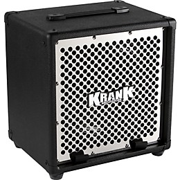Open Box Krank Rev Jr 1x12 Guitar Extension Cabinet Straight Level 1 Black Chrome Grill