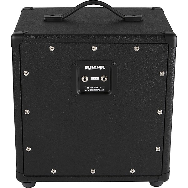 Open Box Krank Rev Jr 1x12 Guitar Extension Cabinet Straight Level 1 Black Chrome Grill