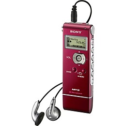 Sony ICD-UX71 Digital Recorder and MP3 Player Red