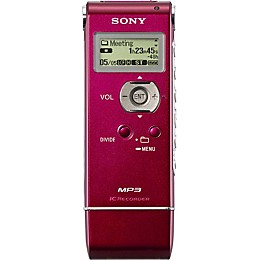 Sony ICD-UX71 Digital Recorder and MP3 Player Red