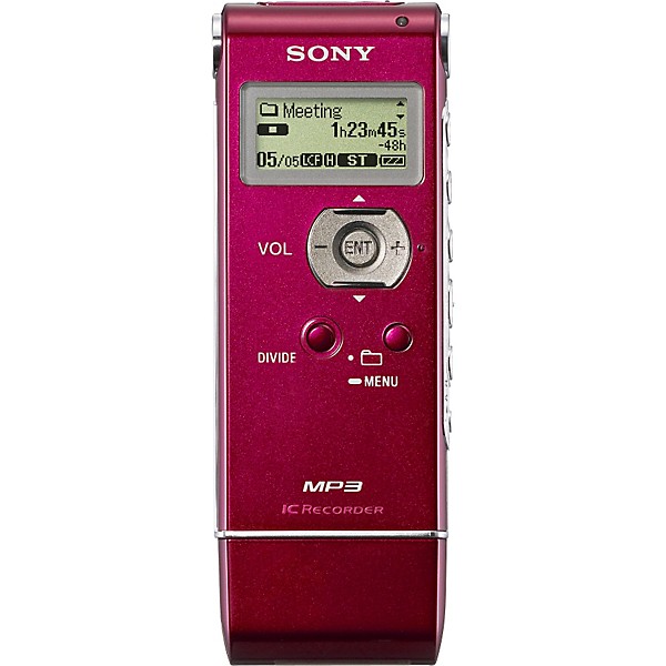 Sony ICD-UX71 Digital Recorder and MP3 Player Red