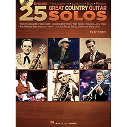 Hal Leonard 25 Great Country Guitar Solos (Book/CD)