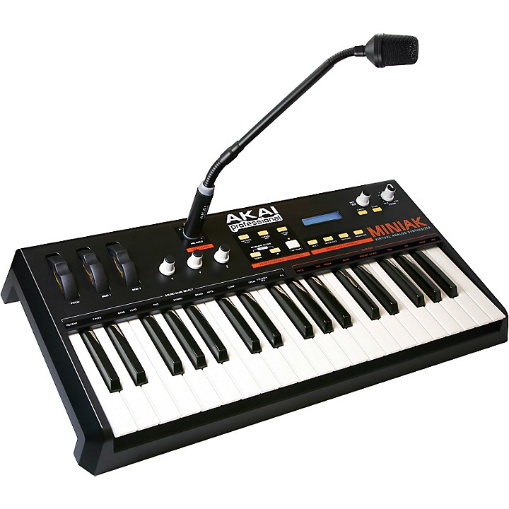 AKAI professional MINIAK 37鍵シンセサイザー Restock Akai Professional MINIAK Virtual Analog Synth | Guitar Center