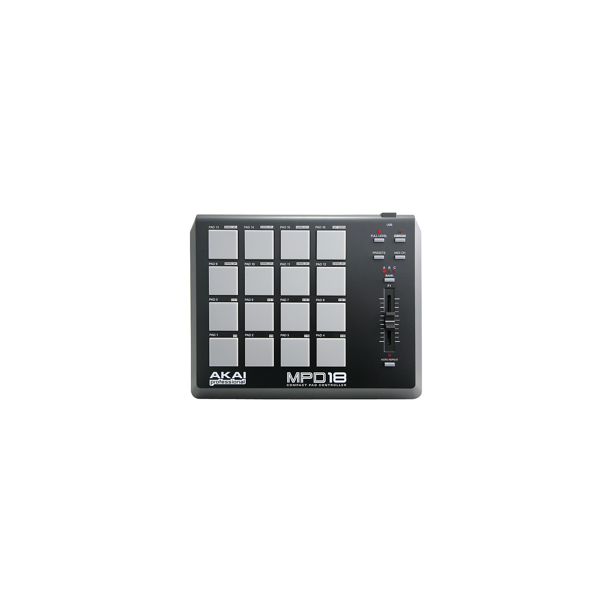 Open Box Akai Professional MPD18 USB MIDI Pad Controller | Guitar
