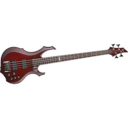 ESP LTD F-414FM Flamed Maple Electric Bass Guitar See-Thru