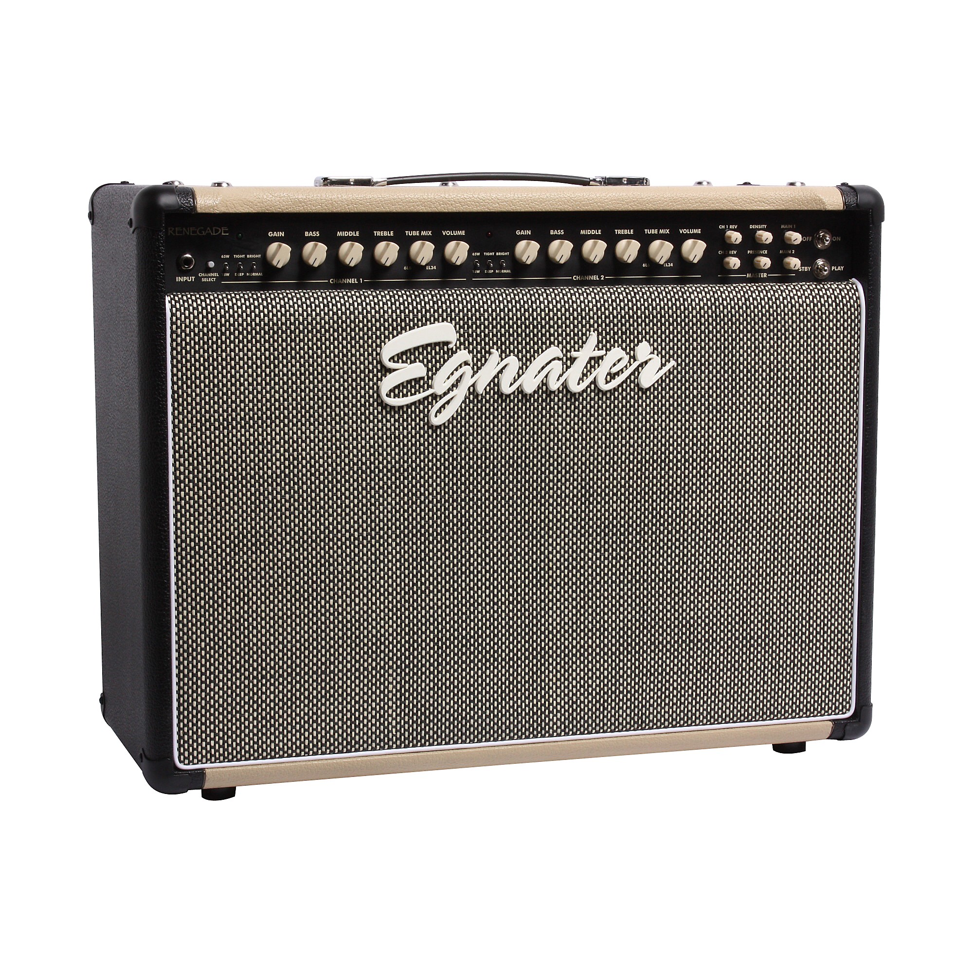 Open Box Egnater Renegade 112 65W 1x12 Tube Guitar Combo Amp Level 1 Black,  Beige