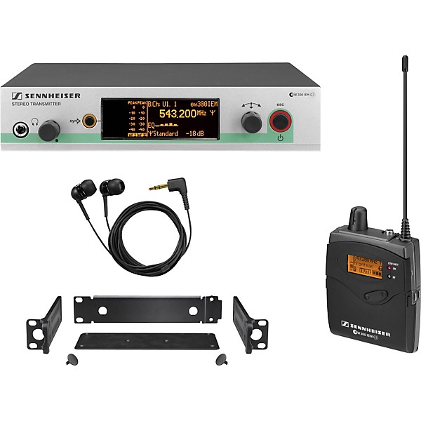 Open Box Sennheiser ew 300 IEM G3 In-Ear Wireless Monitor System Level 2 Band B 888365509488