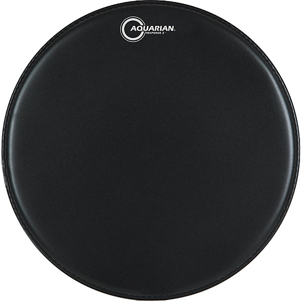 Aquarian Response 2 Drum Head (Black) 18 in.