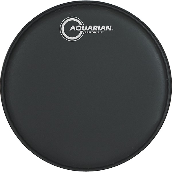 Aquarian Response 2 Drum Head (Black) 8 in.