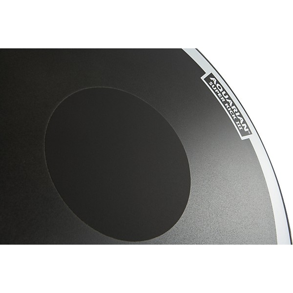 Aquarian Super-Kick III Black Drumhead 18 in.