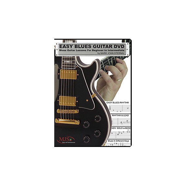MJS Music Publications Easy Blues Guitar DVD: Blues Guitar Lessons for Beginner through Intermediate