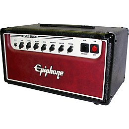 Open Box Epiphone Valve Senior 20W Guitar Amp Head Level 1 Black and Red