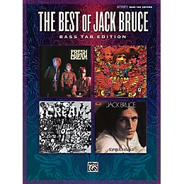 Alfred The Best Of Jack Bruce: 13 Classics From Cream And Beyond Bass Tab Book