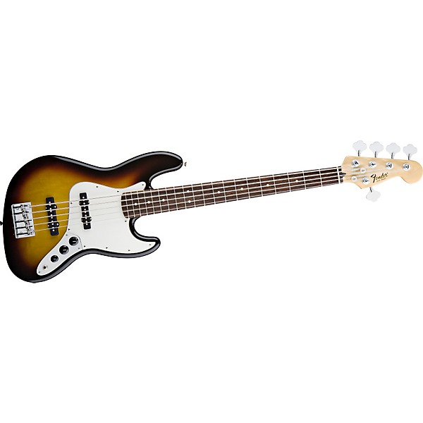 Open Box Fender Standard Jazz Bass V 5-String Bass Guitar Brown