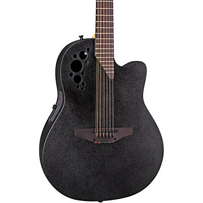 Ovation Elite 2058 Tx 12-String Acoustic-Electric Guitar Black for sale