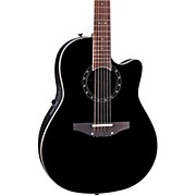 Ovation Standard Balladeer 2751 Ax 12-String Acoustic-Electric Guitar Black for sale