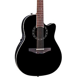 Ovation Standard Balladeer 2751 AX 12-String Acoustic-Electric Guitar Black