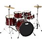 Sound Percussion Labs 5-Piece Junior Drum Set with Cymbals Wine Red