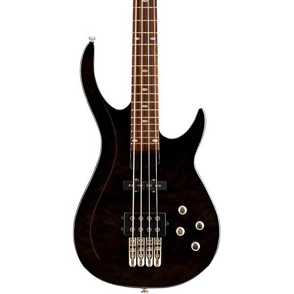 Open Box Rogue LX400 Series III Pro Electric Bass Guitar Level 2 Transparent Black 190839838599