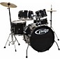 PDP by DW Player 5-Piece Junior Drum Set With Cymbals and Throne Black thumbnail
