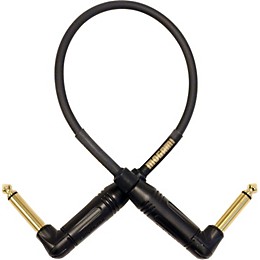 Mogami Gold Patch Cable With Right Angle Connectors 18 in.