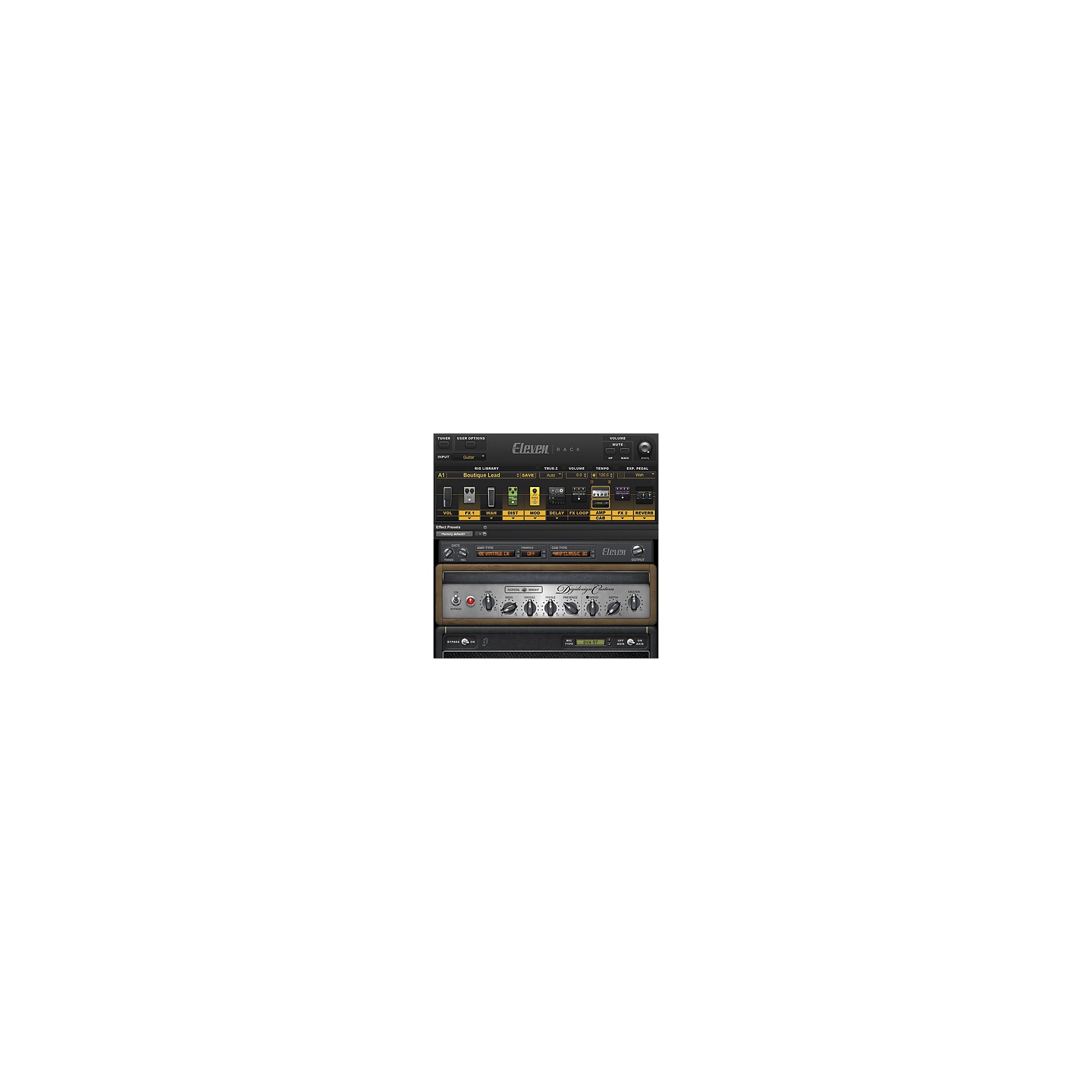 Digidesign Eleven Rack Guitar Multi Effects Processor