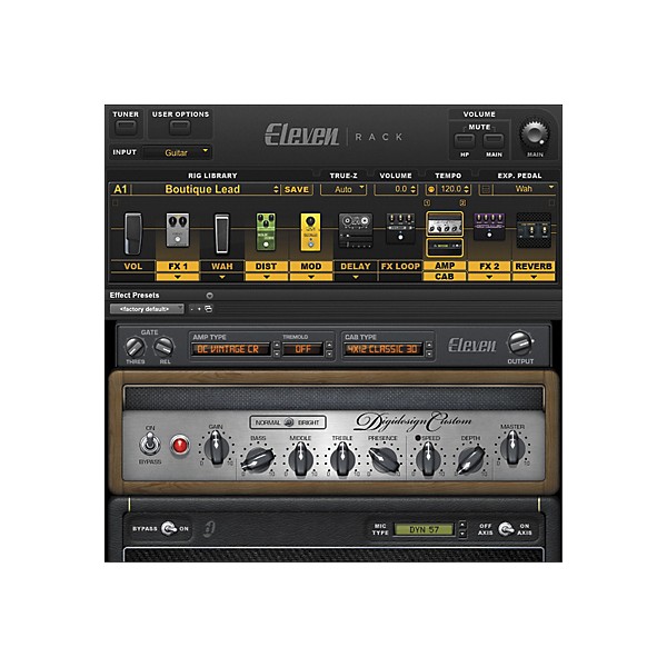 Digidesign Eleven Rack Guitar Multi Effects Processor Gold
