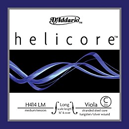 D'Addario Helicore 16+ Inch Long Scale Viola Strings 16+ in. C String