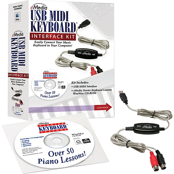 Open Box eMedia Keyboard USB MIDI Interface Kit Level 1