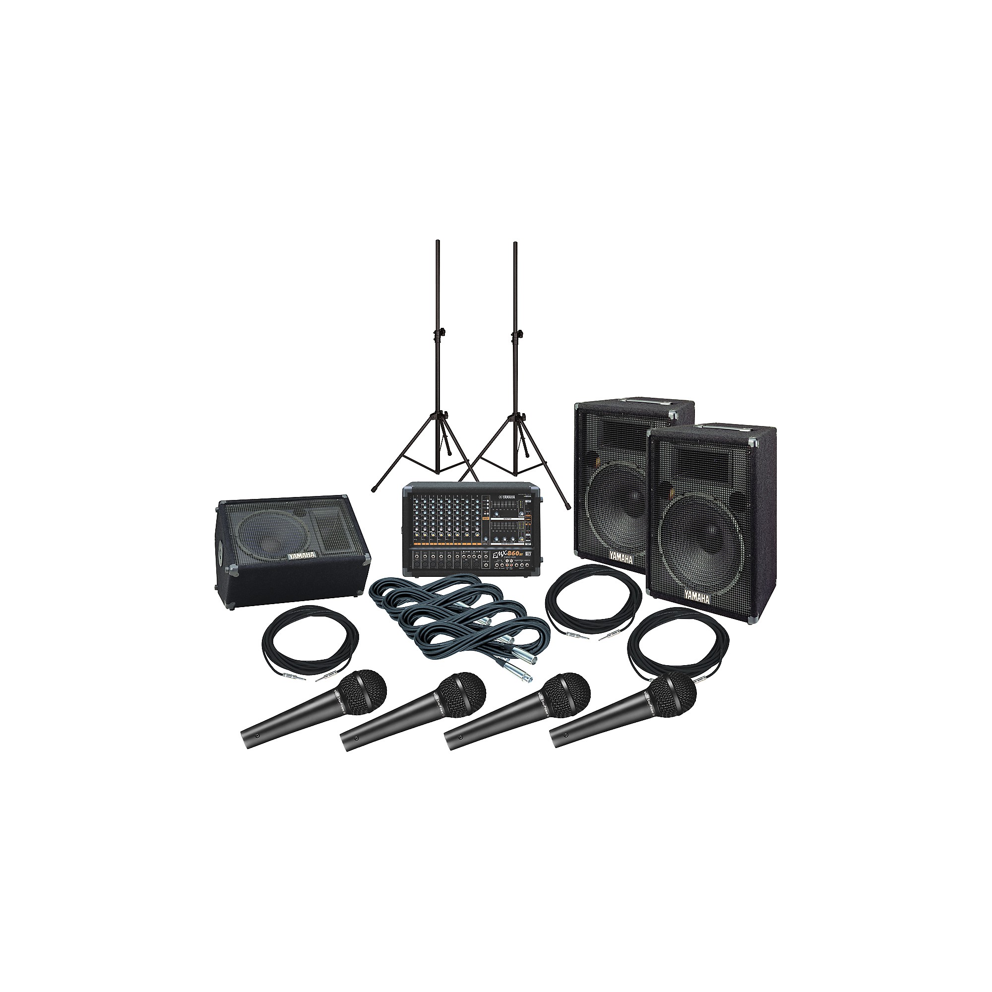Yamaha EMX860ST/S15e/S12Me PA Package | Guitar Center Yamaha EMX860ST/S15e/S12Me PA Package | Guitar Center