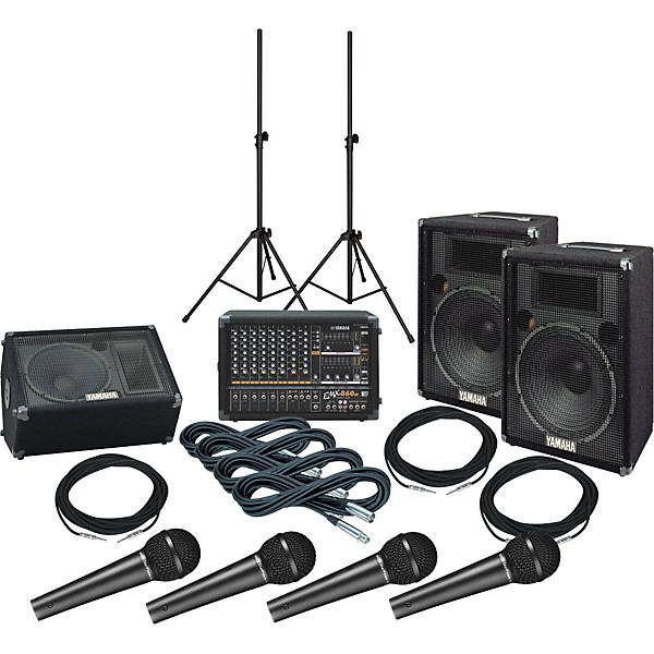 Yamaha EMX860ST/S15e/S12Me PA Package | Guitar Center Yamaha EMX860ST/S15e/S12Me PA Package | Guitar Center