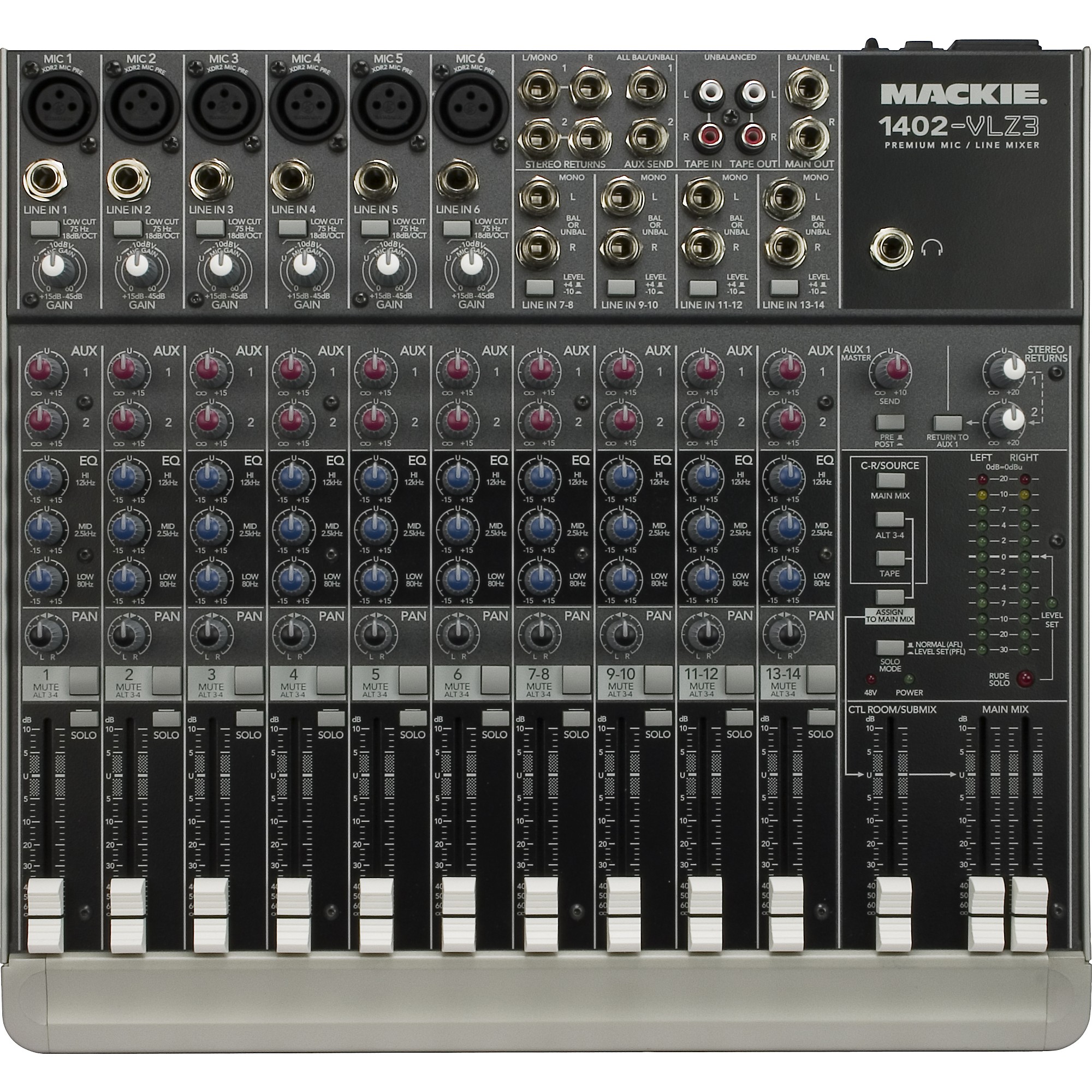 Restock Mackie 1402-VLZ3 Premium 14-Channel Compact Mixer | Guitar