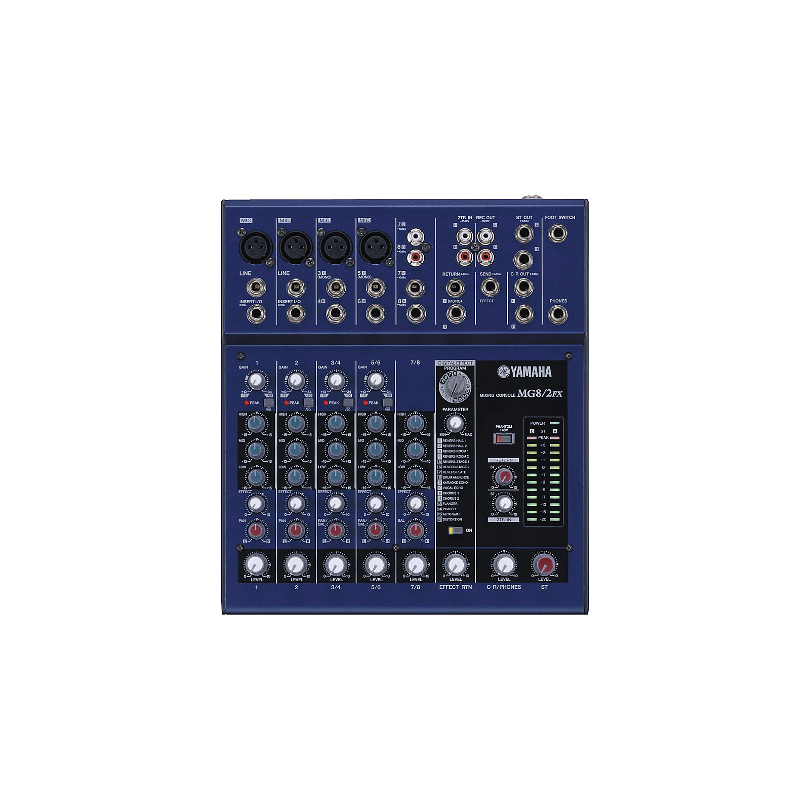 Restock Yamaha MG8/2FX 8-Input Stereo Mixer with DSP Effects 