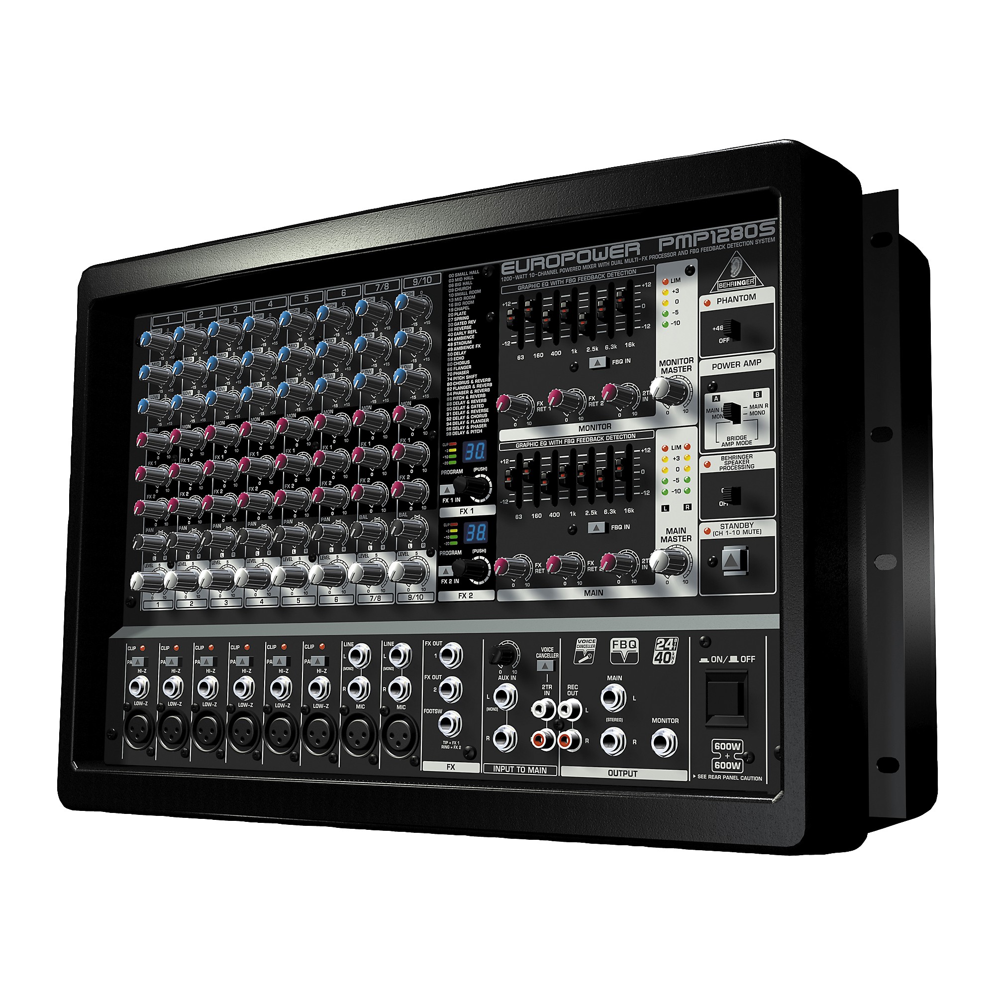 ユーロパワー PMP1280S　ジャンク Open Box Behringer EUROPOWER PMP1280S Powered Mixer Pmp1280S